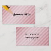 Cartes de visite de professeur remplaçant (Devant / Derrière)