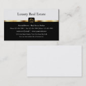 Cartes de visite de professionnel d'agent (Devant / Derrière)
