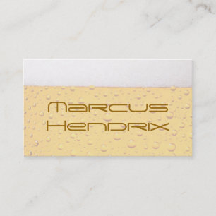 Cartes de visite de professionnel de bière