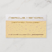 Cartes de visite de professionnel de bière (Dos)