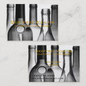 Cartes de visite de professionnel de bouteilles de (Devant / Derrière)