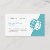 Cartes de visite de professionnel de logo de globe (Devant)