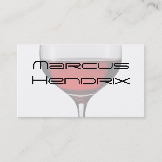 Cartes de visite de professionnel de vin rouge (Devant)