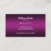 Cartes de visite de prolongements de cheveux (Dos)