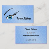 Cartes de visite de prolongements de cil (Devant / Derrière)