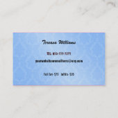 Cartes de visite de prolongements de cil (Dos)