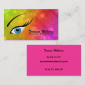 Cartes de visite de prolongements de cil (Devant / Derrière)