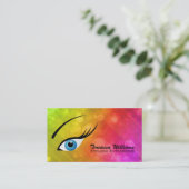 Cartes de visite de prolongements de cil (Debout devant)