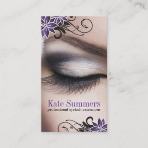 Cartes de visite de prolongements de mèche d'oeil