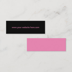 Cartes de visite de promotion du site Web Bold Sim