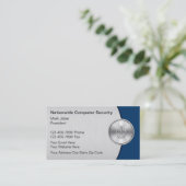 Cartes de visite de protection de l'ordinateur (Debout devant)