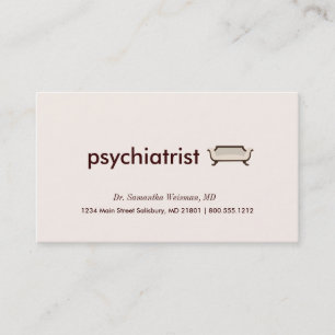 Cartes de visite de psychiatre