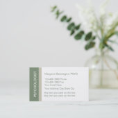 Cartes de visite de psychologue (Debout devant)