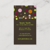 cartes de visite de puériculture (Dos)