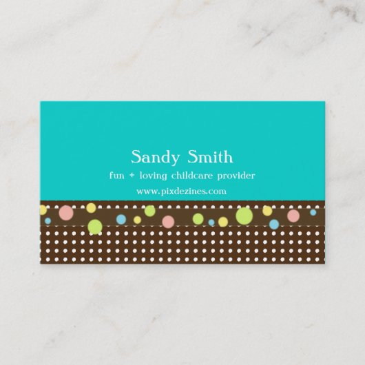 cartes de visite de puériculture (Devant)