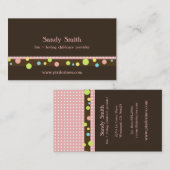 cartes de visite de puériculture (Devant / Derrière)