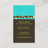 cartes de visite de puériculture (Dos)