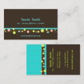 cartes de visite de puériculture (Devant / Derrière)