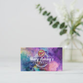 Cartes de visite de quilles d'açai personnalisable (Debout devant)