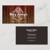 Cartes de visite de quilles d'açai personnalisable (Devant / Derrière)