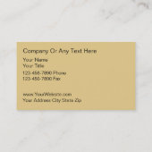 Cartes de visite de radiologie (Dos)