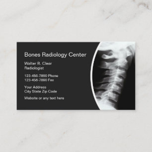 Cartes de visite de radiologie