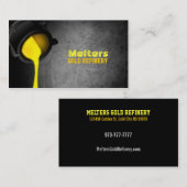 Cartes de visite de raffinerie d'or (Devant / Derrière)