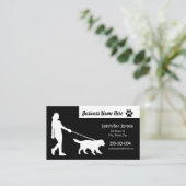 Cartes de visite de randonnée avec horaire (Debout devant)