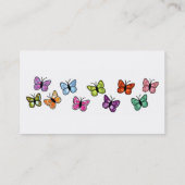 Cartes de visite de rangée de papillon (Dos)