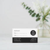 Cartes de visite de rappel de rendez-vous Médicale (Debout devant)