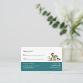 Cartes de visite de rappel des rendez-vous vétérin (Debout devant)