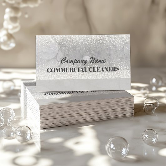 Cartes de visite de rattrapage pour nettoyeur comm