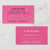 CARTES DE VISITE DE RAYURE DE ZÈBRE (Devant / Derrière)