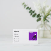 Cartes de visite de recherches de maladie (Debout devant)