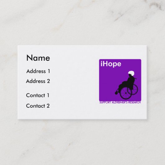 Cartes de visite de recherches de maladie (Devant)