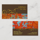 cartes de visite de récupération architecturale (Devant / Derrière)