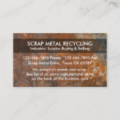 Cartes de visite de recyclage des déchets métalliq (Devant)