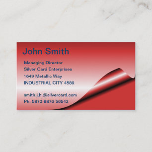Cartes de visite de Red Foil