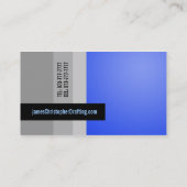 Cartes de visite de rédacteur (Dos)