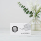 Cartes de visite de rédacteur de photo personnalis (Debout devant)