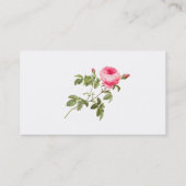 Cartes de visite de Redoute Rose Fleurs (Dos)
