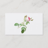Cartes de visite de Redoute Rose Rose (Dos)