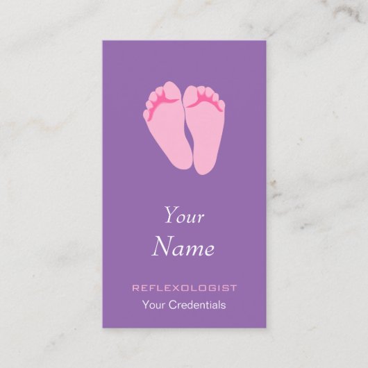 Cartes de visite de Reflexologist (Devant)