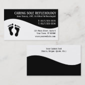 Cartes de visite de Reflexologist de (Devant / Derrière)