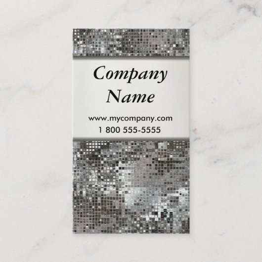 Cartes de visite de regard de paillettes (Devant)