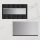 Cartes de visite de regard en métal (Devant / Derrière)