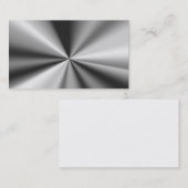 Cartes de visite de regard métalliques vierges (Devant / Derrière)