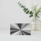 Cartes de visite de regard métalliques vierges (Debout devant)