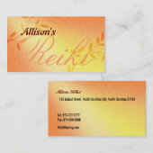 Cartes de visite de Reiki (Devant / Derrière)