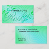 Cartes de visite de Reiki (Devant / Derrière)